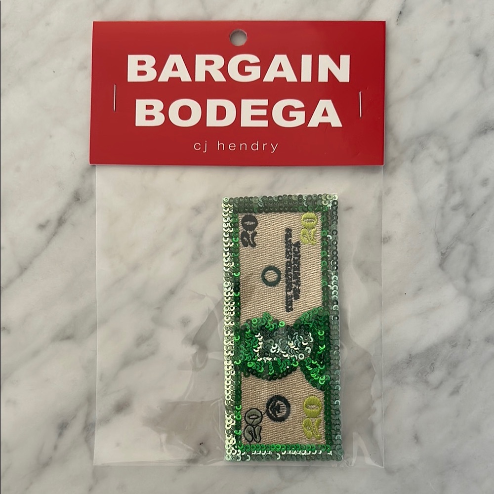 CJ Hendry Bargain Bodega Sequin Money Patch